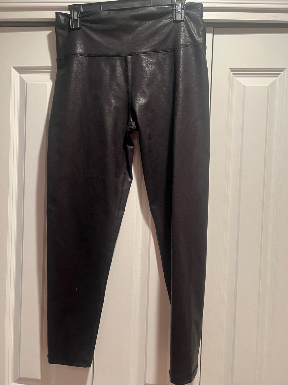 aerie Faux Leather High-Waist Leggings in Black